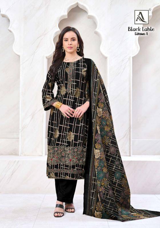 Alok suits black lable vol-4 Wholesale dress materials online